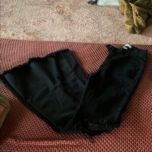 Chic Black Wide Leg Jeans for Women